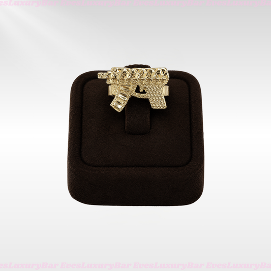 18K GOLD FILLED/PLATED UZI RING