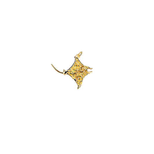 18k Vermeil over Sterling Silver Manta Ray Charm
