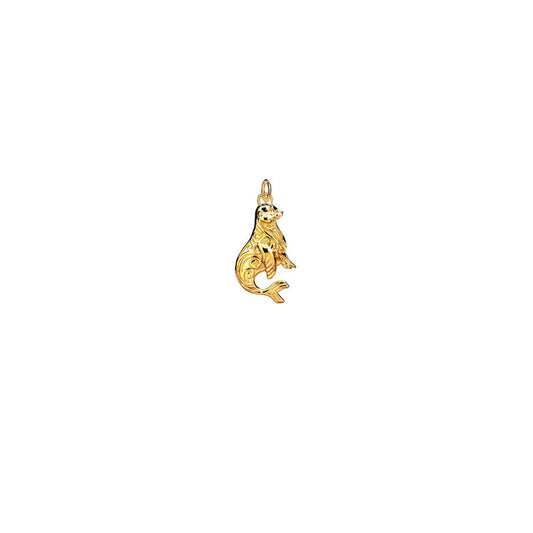 18k Vermeil over Sterling Silver Seal Charm