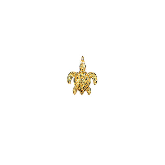 18k Vermeil over Sterling Silver Turtle Charm