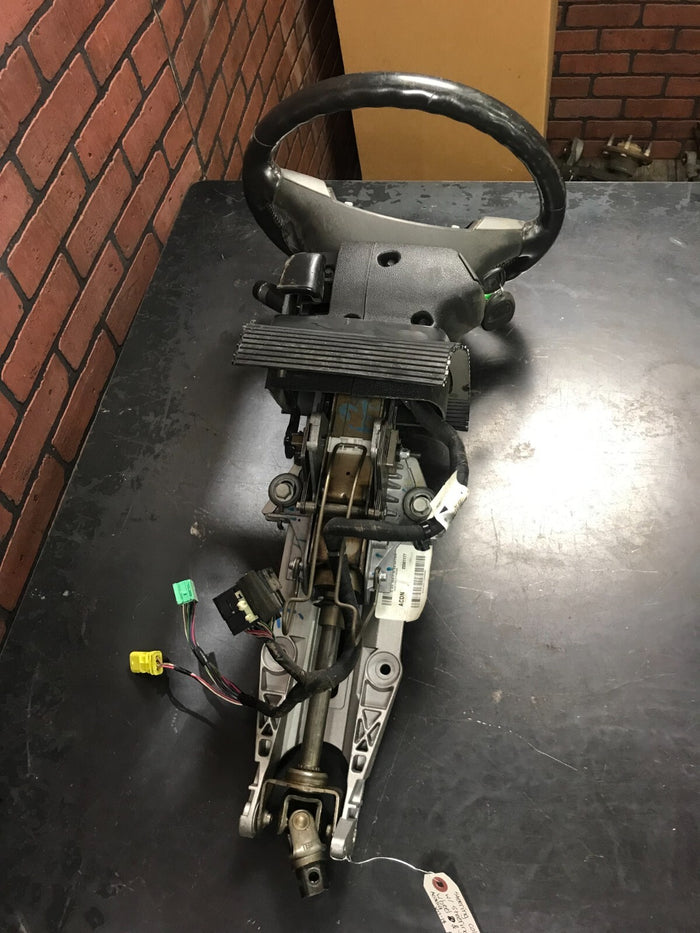 2013-2016 GMC Acadia Steering Column Assembly W/ Steering Wheel & Key 23301177