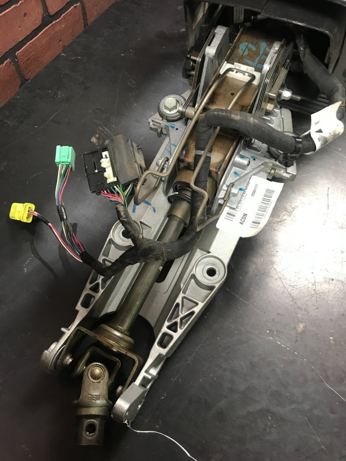 2013-2016 GMC Acadia Steering Column Assembly W/ Steering Wheel & Key 23301177