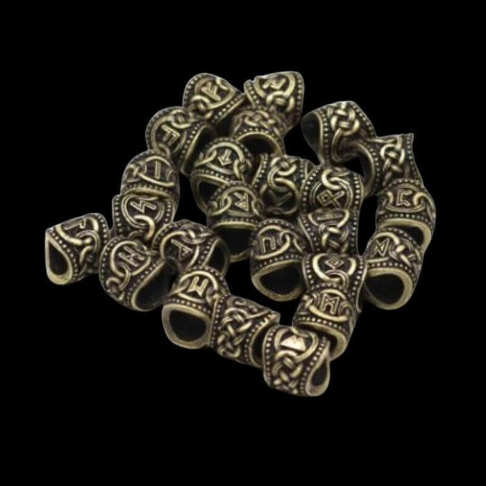 vkngjewelry Beads 24 Viking Beads runes Elder Futhark
