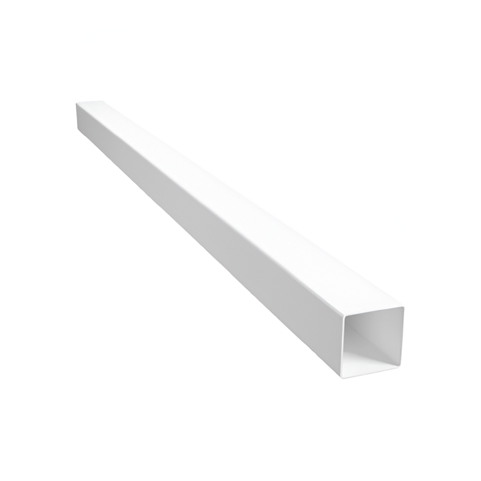 Oxworks 3 Rail Rural PVC Blank Post - White - 127 x 127 x 2050mm - - Image 1