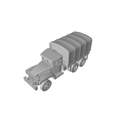 3D Printed US GMC Truck SWB (x10) - Combat Miniatures