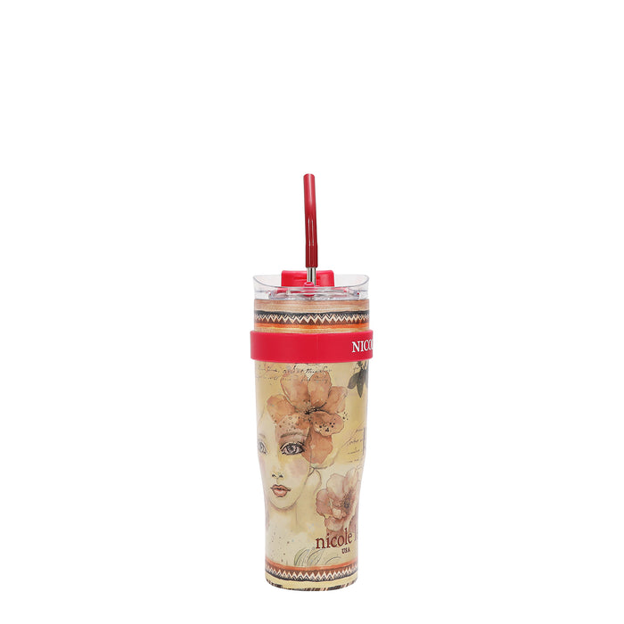 40 OZ PRINT TUMBLER WITH HANDLE
