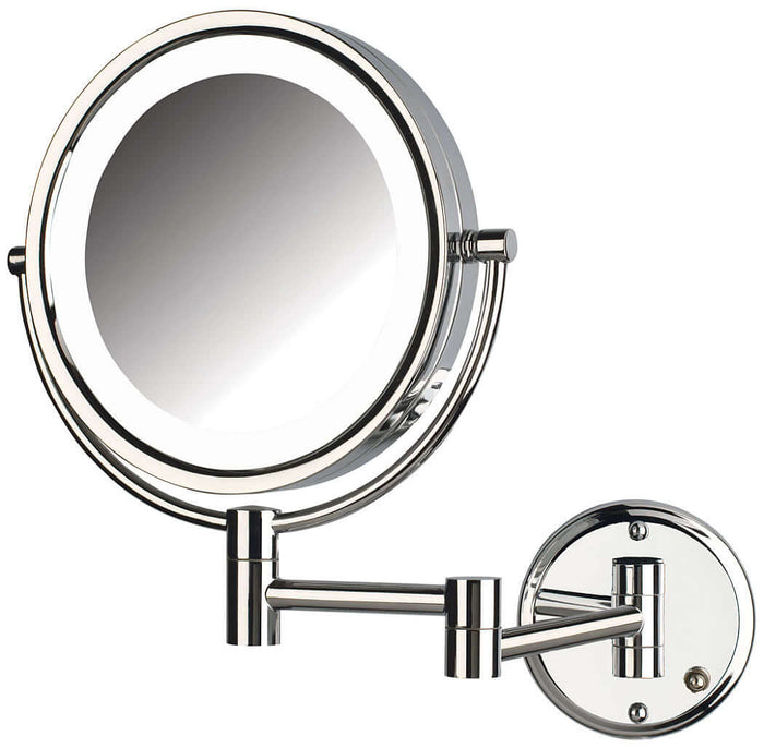 8X/1X LED Reversible Hardwired Makeup Mirror - Jerdon Style