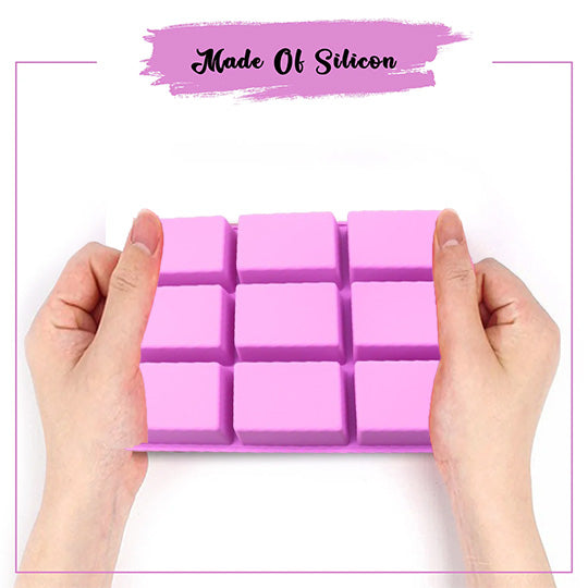Premium 9 Cavity Rectangle Soap Shape Silicone  Online