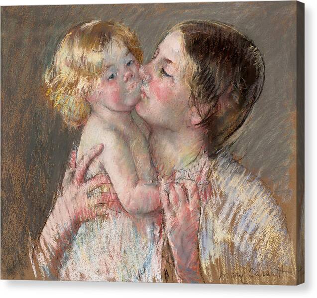 A Kiss for Baby Ann - Canvas Print
