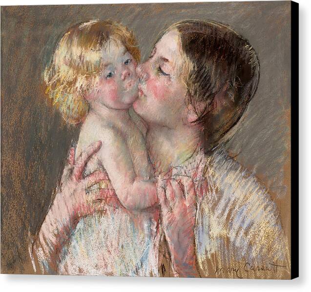 A Kiss for Baby Ann - Canvas Print