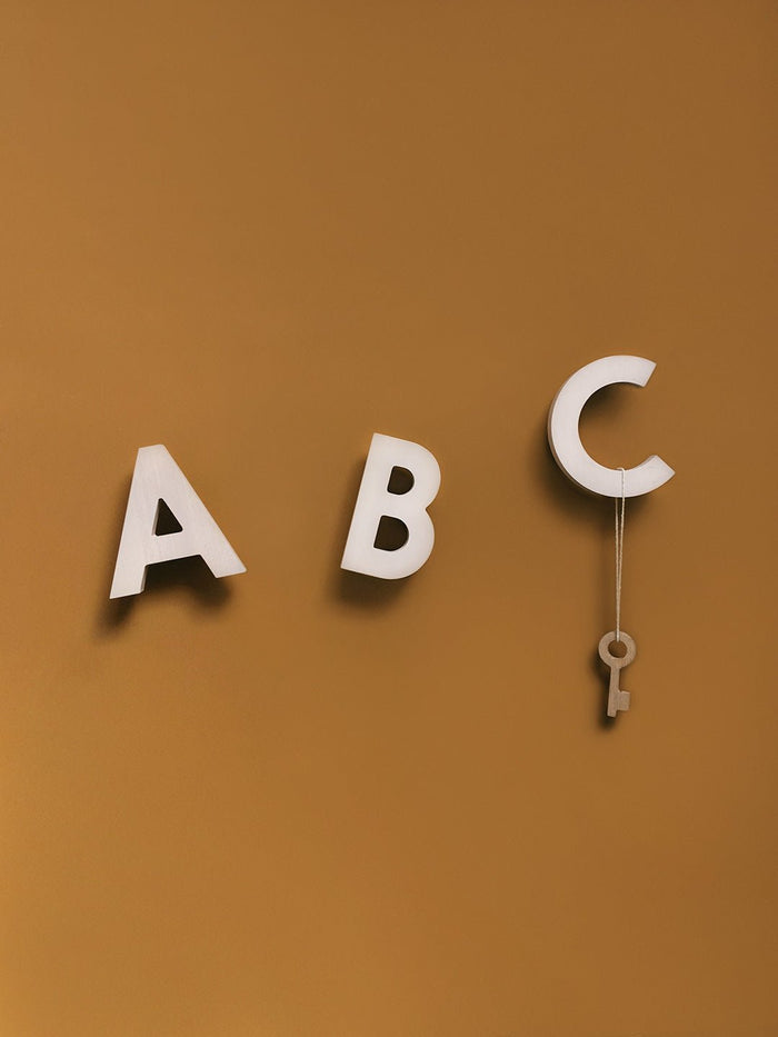 ROCK & PEBBLE ABC Alphabet Soup Wall Hooks - 3pcs in Kuwait - Waha Lifestyle