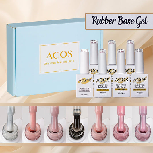 ACOS Rubber Base Soak Off Gel In A Bottle - Lashmer