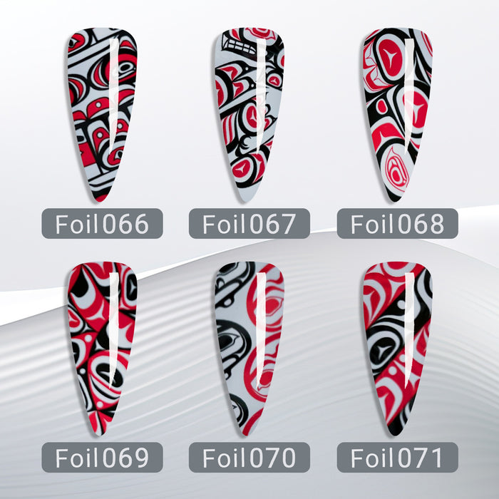 ACOS Transfer Foil Roll - Black Red Foil - Lashmer