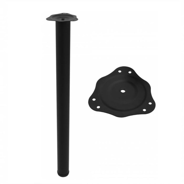 Adjustable Furniture Leg 32-5/16 inch - Black NTP Black