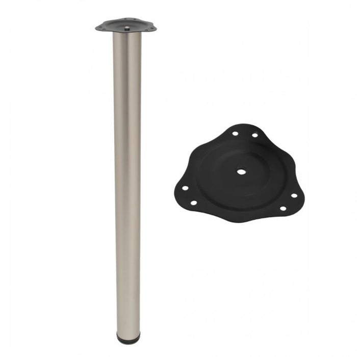 Adjustable Furniture Leg 32-5/16 inch - Satin NTP Satin