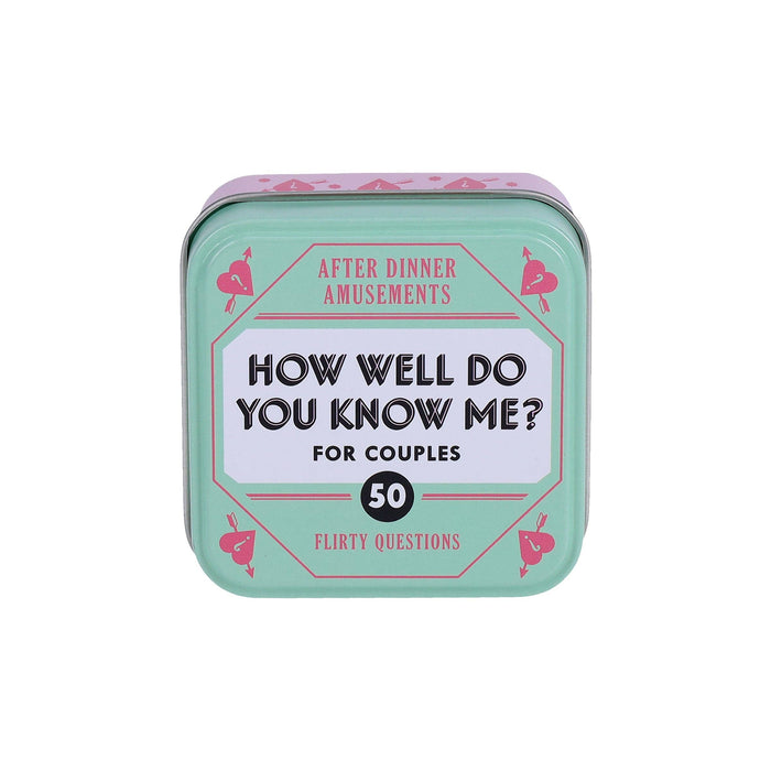 After Dinner Amusements: How Well Do You Know Me? For Couples