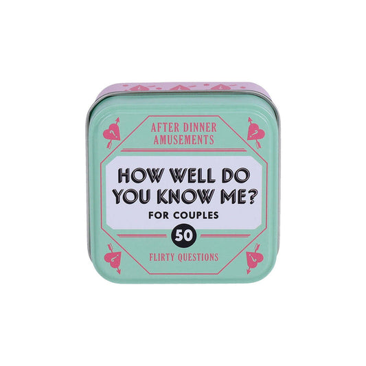 After Dinner Amusements: How Well Do You Know Me? For Couples