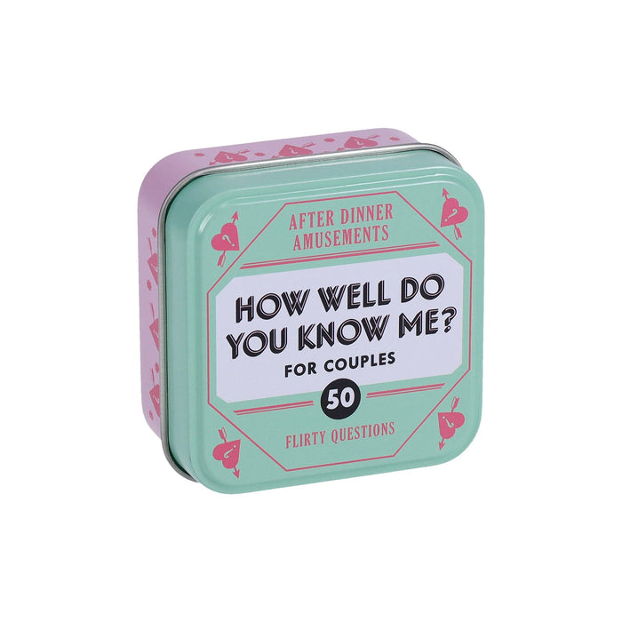 After Dinner Amusements: How Well Do You Know Me? For Couples
