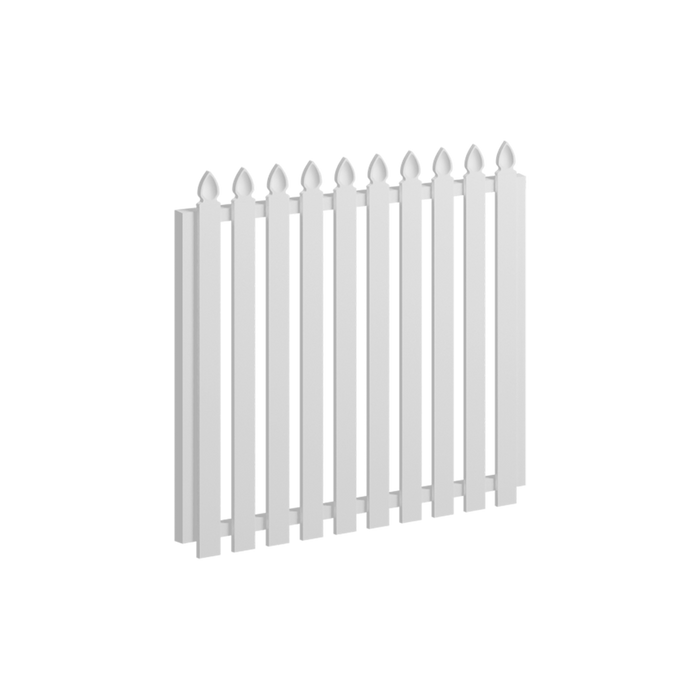 Oxworks Colonial Picket Gate - Aluminium - 1090 x 1200mm - Stonnington Speartop - Image 1