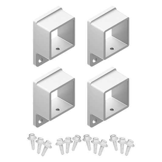 Oxworks Picket Bracket - Aluminium - 40 x 40mm - 4 Pack - Image 1