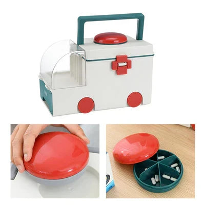 Ambulance Shape Portable Medicine Box