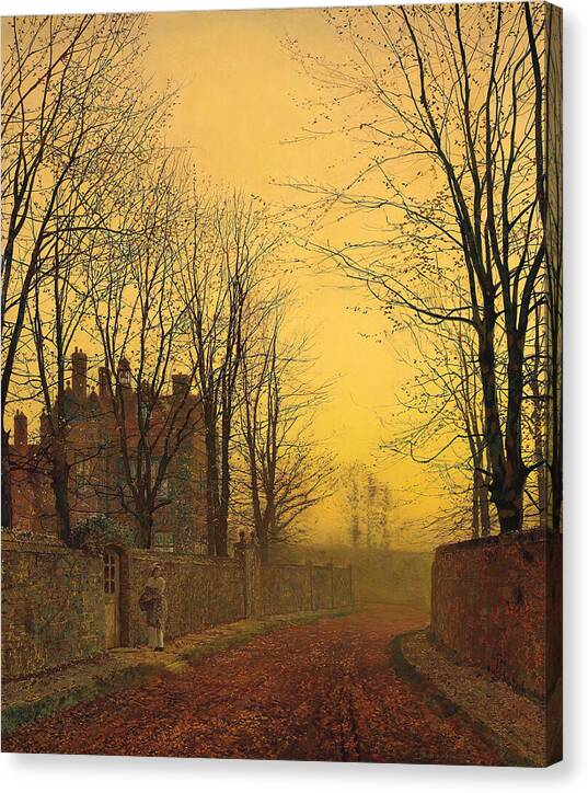 An Autumn Lane - Canvas Print