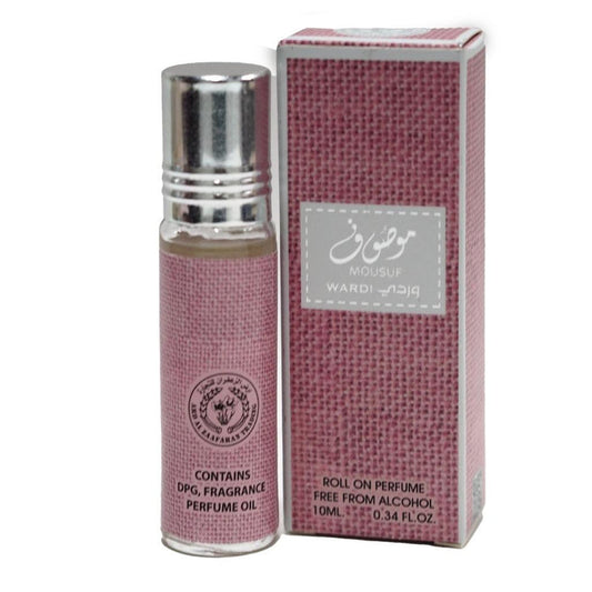 Ard Al Zaafaran Mousuf Wardi Roll On Parfum Oil 10 ml - Floral, Sweet, Fruity, Woodsy Musk and Chocolate Undertones