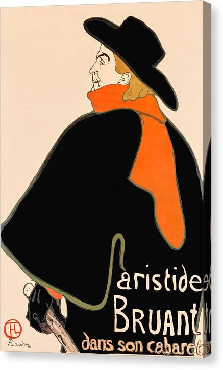Aristide Bruant in His Cabaret - Canvas Print