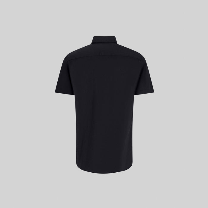 ASTON SHIRT SPORT SHORT SLEEVE BLACK | Monastery Couture