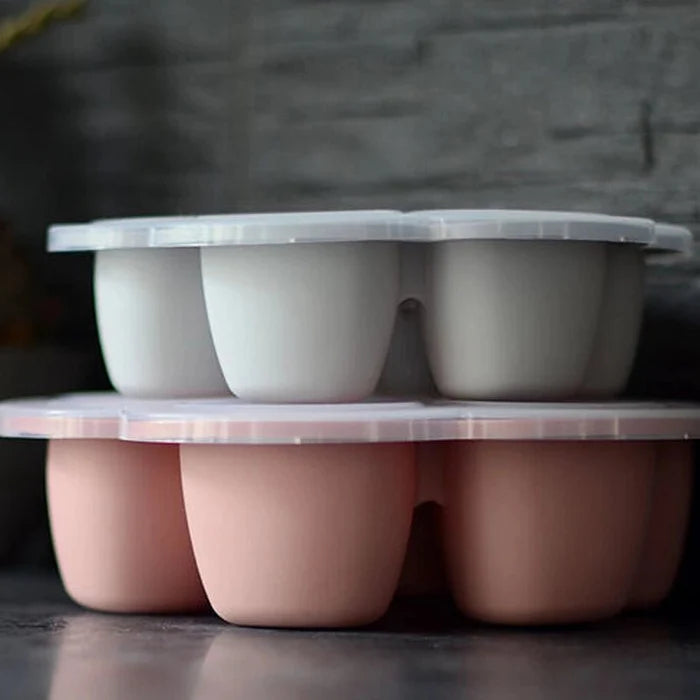 Baby Food Freezer Containers Silicone Portion Set – 6 Pack