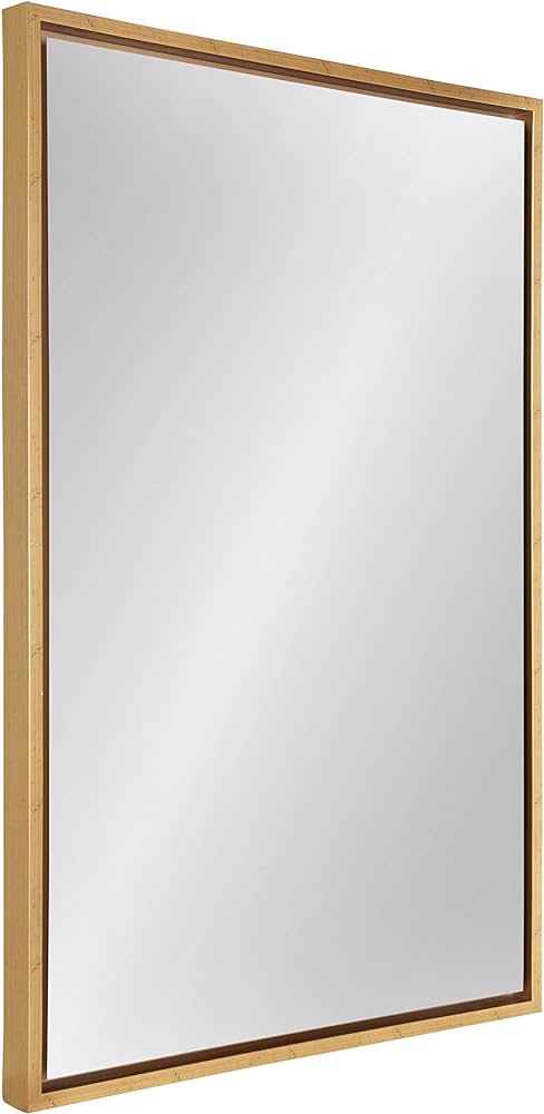Bathroom Mirror for Wall with Golden Metal Frame 600x800mm