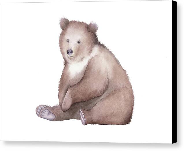 Bear Watercolor - Canvas Print
