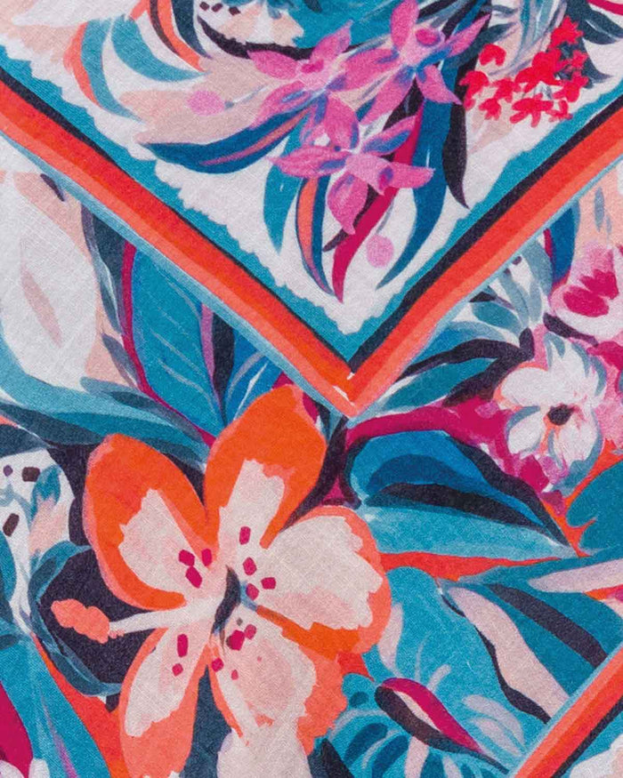 Belle Floral Cropped Pull On Viscose Mix Trousers - Image 4 - Country Collection