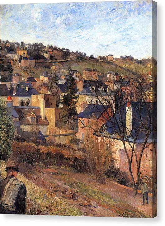 Blue Roofs of Rouen - Canvas Print