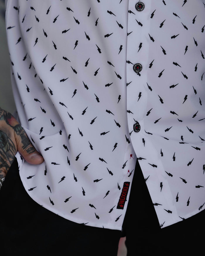 Bolt Party Shirt - White & Black