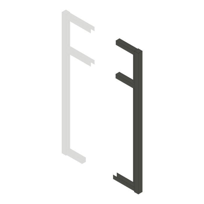 Breezeway Gate Stile - Galvanised Steel - 1500mm - Image 1