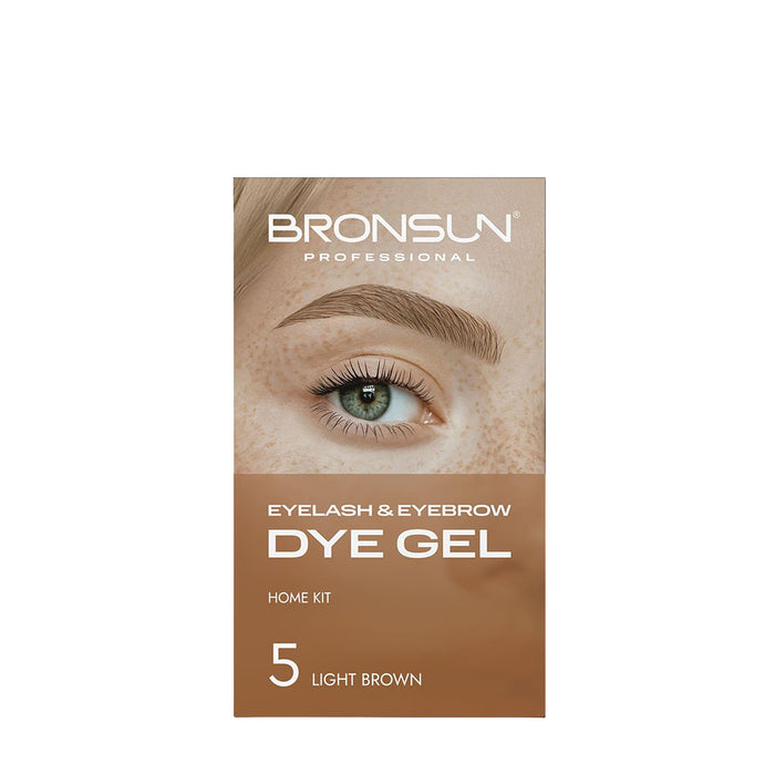 Bronsun Hybrid Lash & Brow Gel Dye Trial Kit - Light Brown #5
