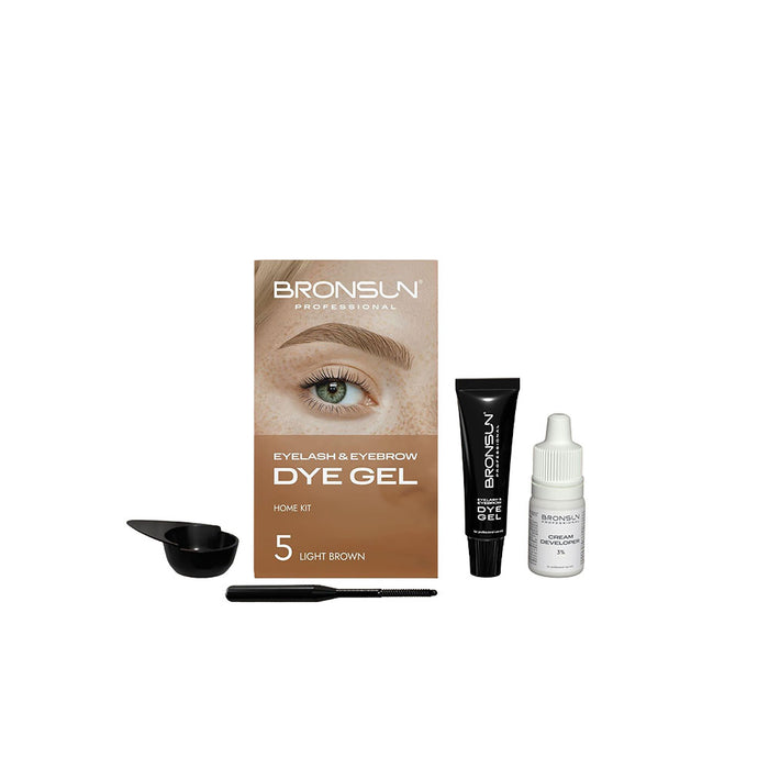 Bronsun Hybrid Lash & Brow Gel Dye Trial Kit - Light Brown #5