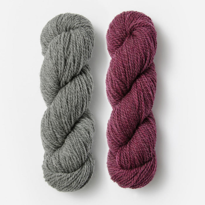 Blue Sky Fibers - Woolstok / XS / S / Storm Cloud & Pressed Grapes