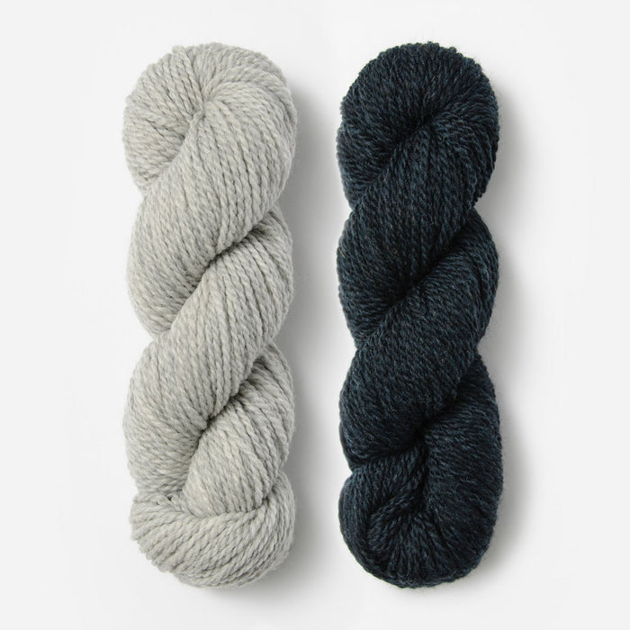 Blue Sky Fibers - Woolstok / XS / S / Grey Harbor & Midnight Sea