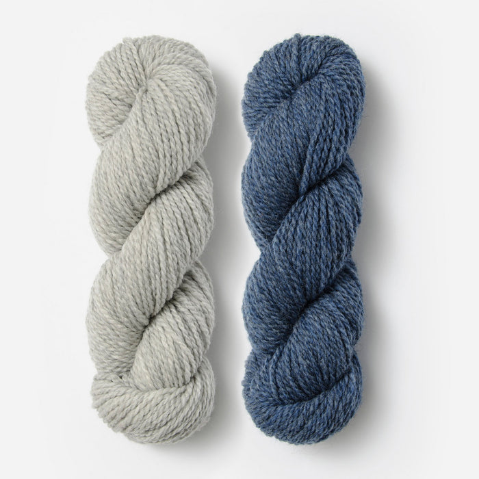 Blue Sky Fibers - Woolstok / XS / S / Grey Harbor & October Sky