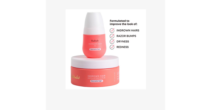 Bushbalm Watermelon Sugar Ingrown Hair Exfoliating Scrub (8oz/236ml)