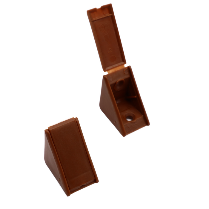 Cabinet corner braces plastic - Brown 500pcs (2) – Furnica