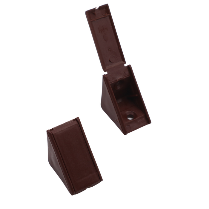 Cabinet corner braces plastic - Dark Brown 1000pcs (2) – Furnica