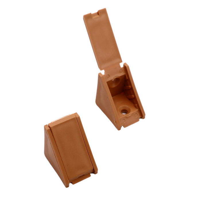 Cabinet corner braces plastic - Light Brown 200pcs (2) – Furnica