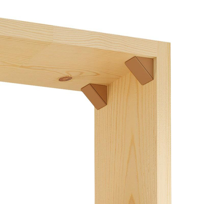 Cabinet corner braces plastic - Light Brown 200pcs Furnica