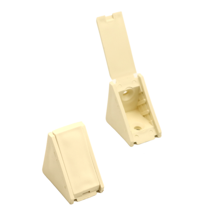 Cabinet corner braces plastic - Vanilla 500pcs (2) – Furnica