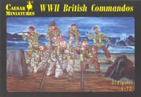 Caesar Miniatures 1/72 British Commados - Combat Miniatures