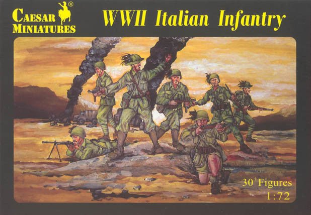 Caesar Miniatures 1/72 WW2 Italian Infantry - Combat Miniatures