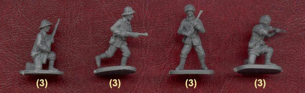 Caesar Miniatures 1/72 WW2 Italian Infantry - Combat Miniatures